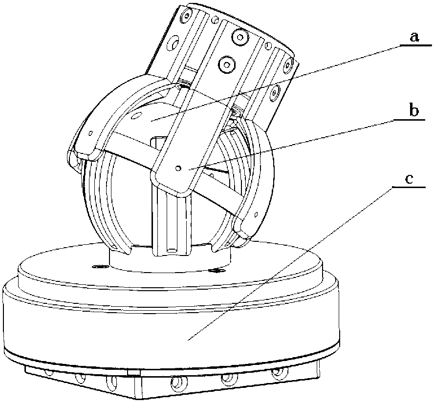 Three-freedom-degree constant speed decoupling space robot active spherical wrist and universal compliant control method