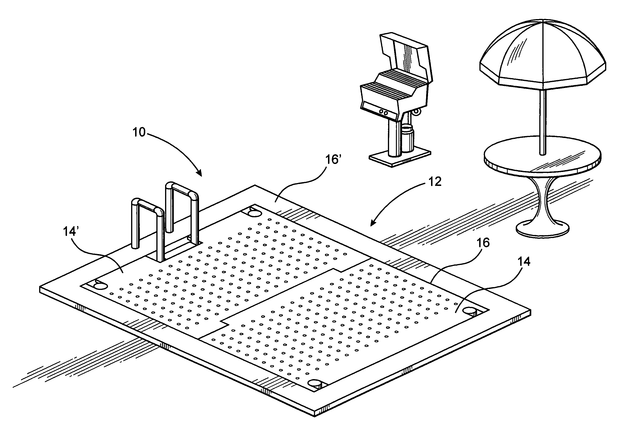 Elevator assembly for swimming pool