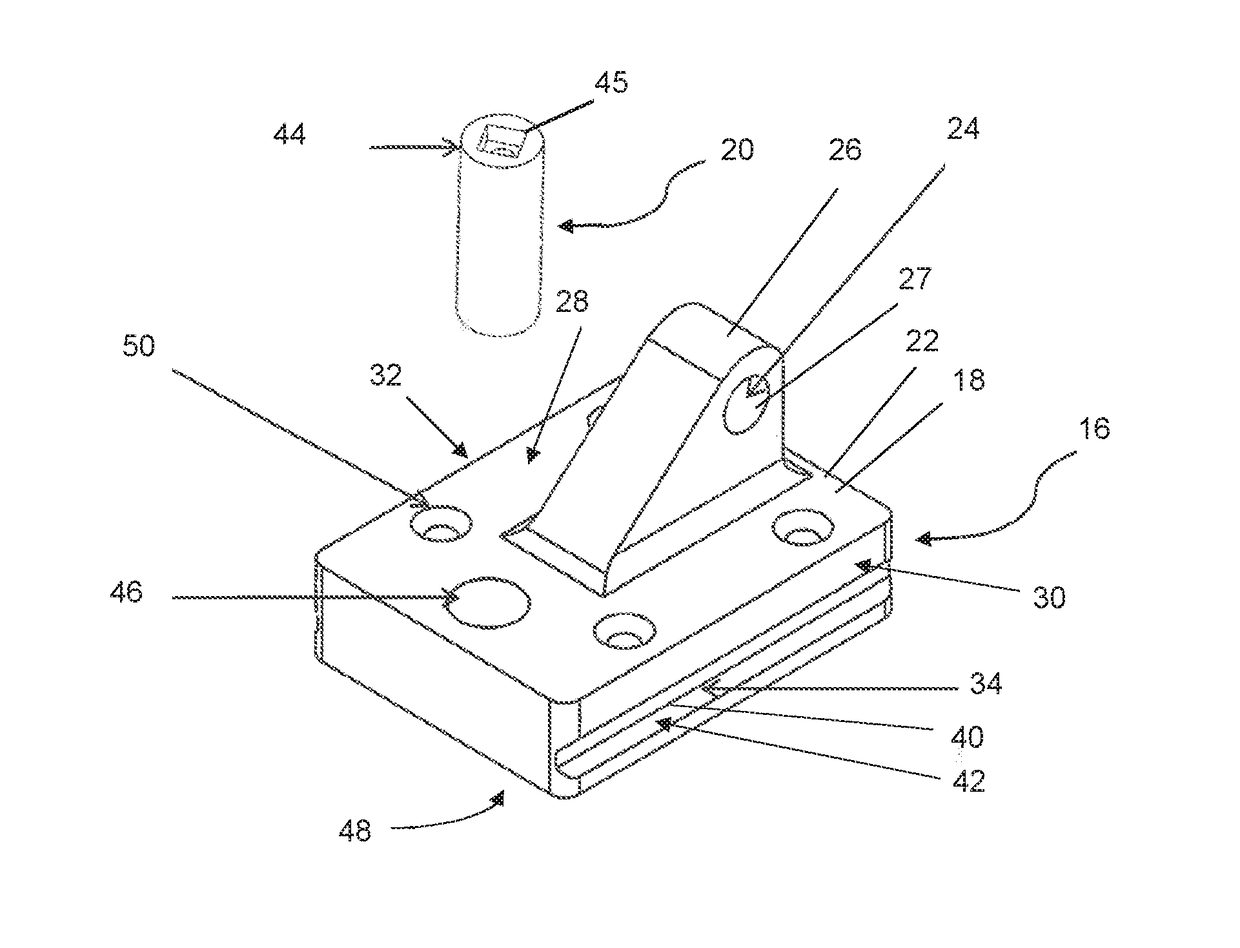 Seat fastening device