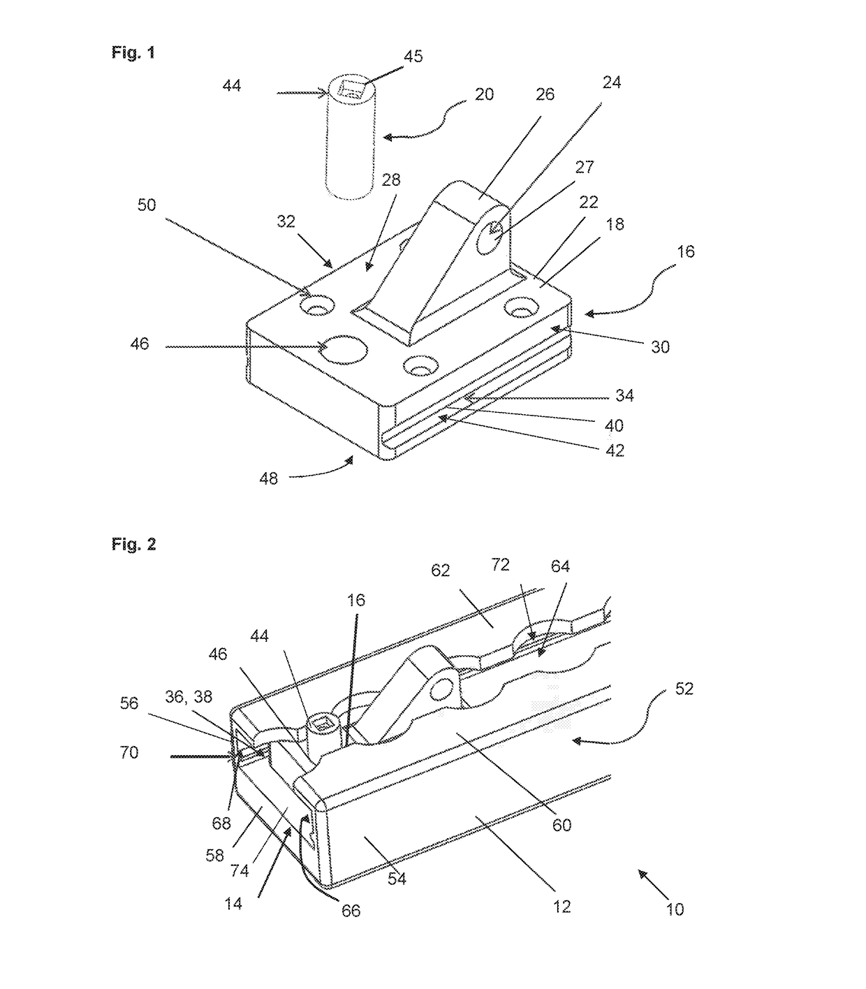 Seat fastening device