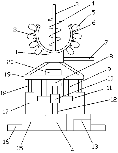 Anti-thunder lightning arrester with automatic lifting function