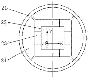 Intelligent three-direction acceleration sensor