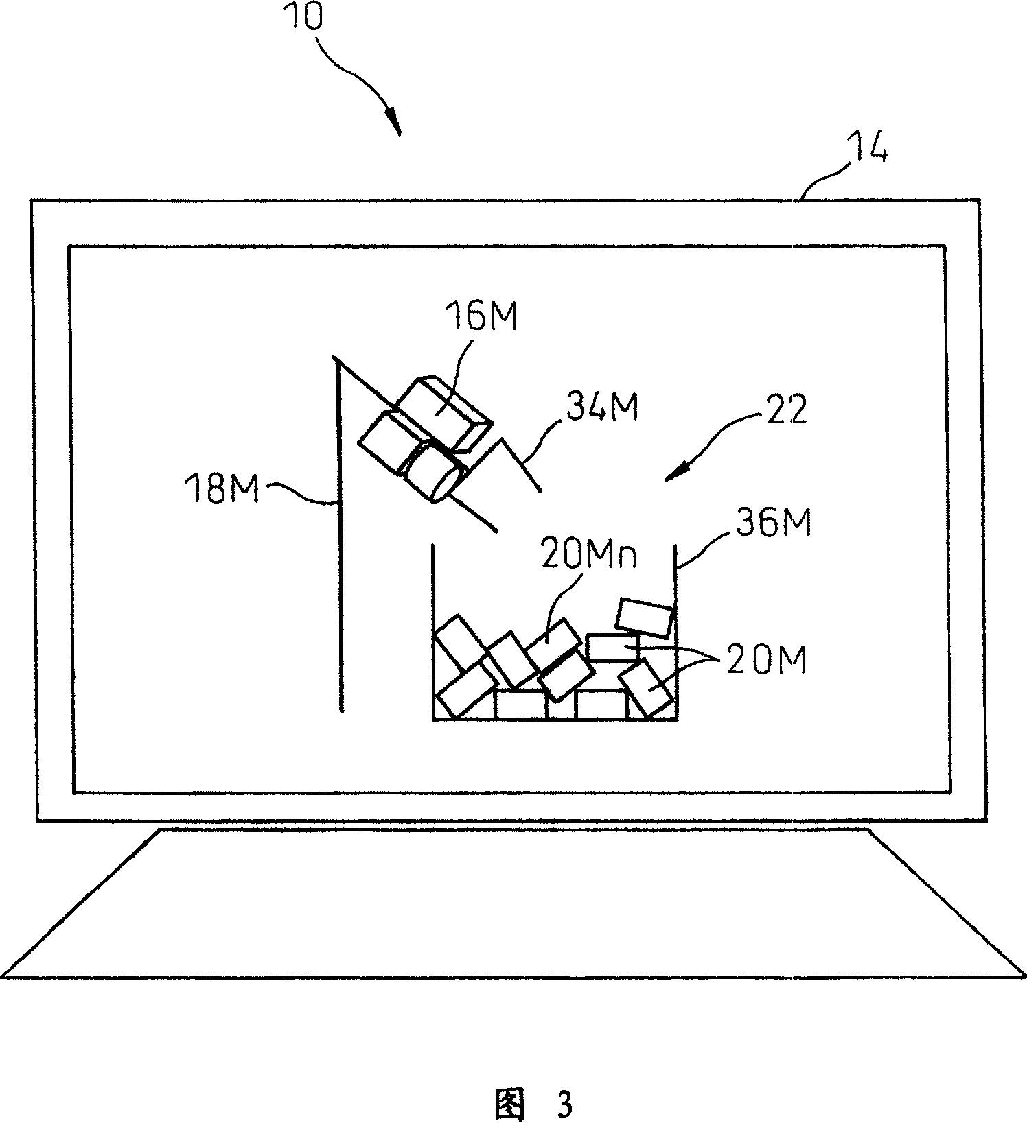 Device, program, recording medium and method for robot simulation