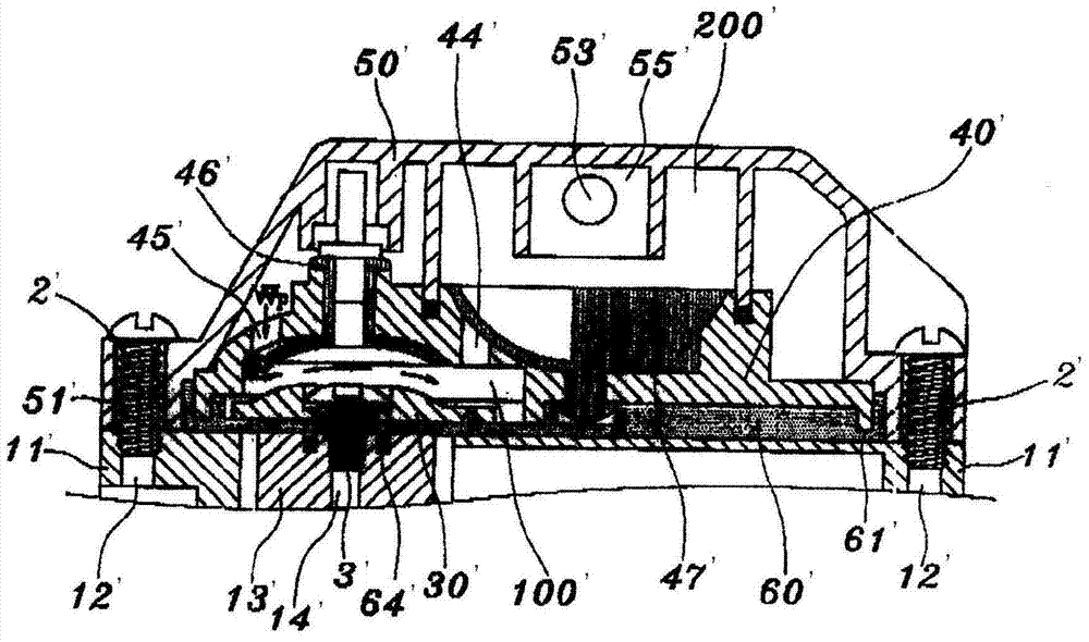 Membrane piece for pressure stabilization pump