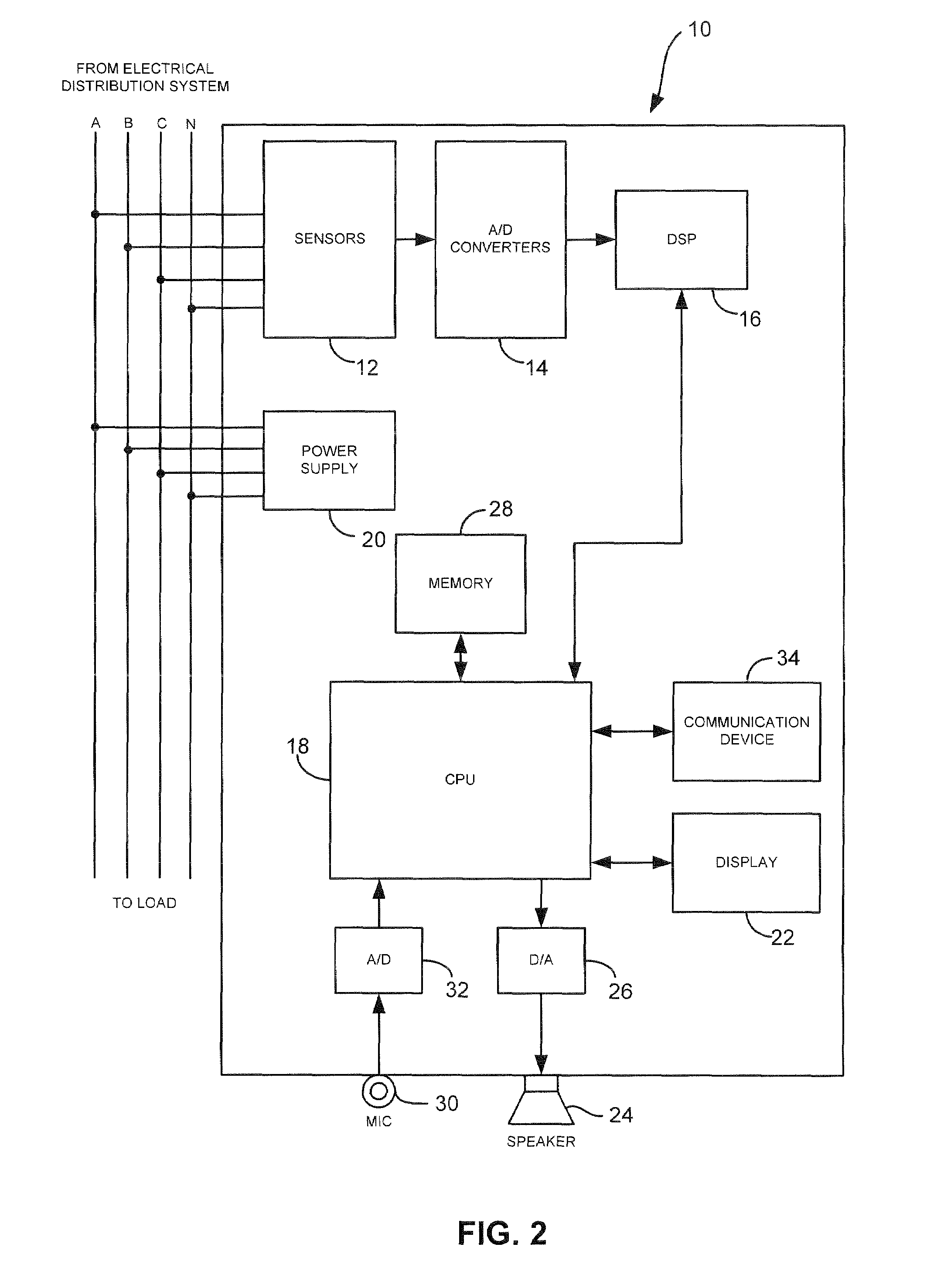 Intelligent Electronic Device Having Circuitry for Noise Reduction for Analog-to-Digital Converters