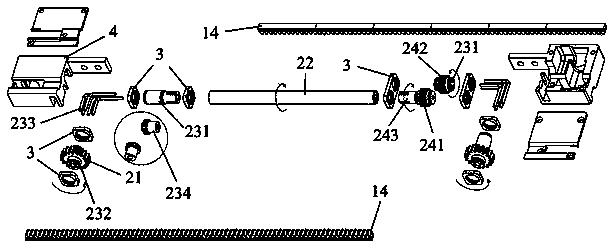 Three-linkage door