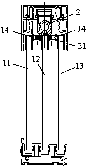 Three-linkage door