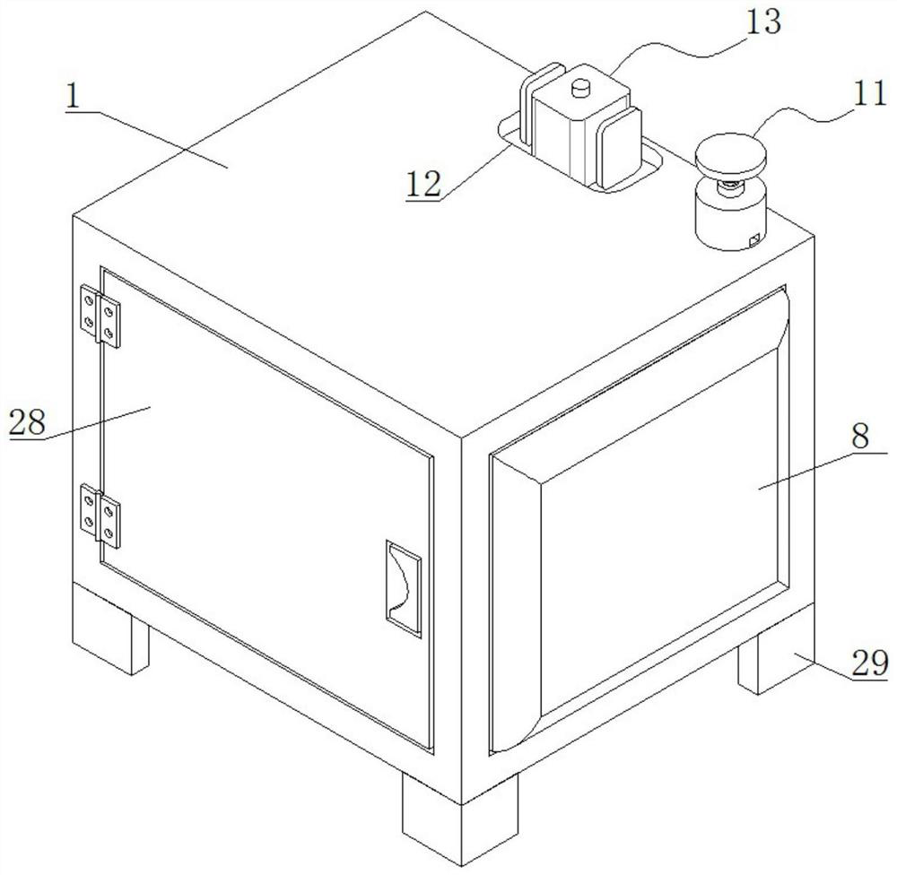 Goods storage device with anti-collision function and using method