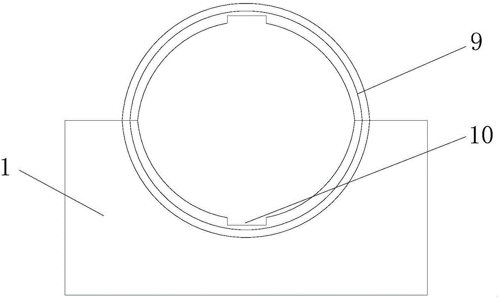 Shockproof thrust clamping device for bearing bush