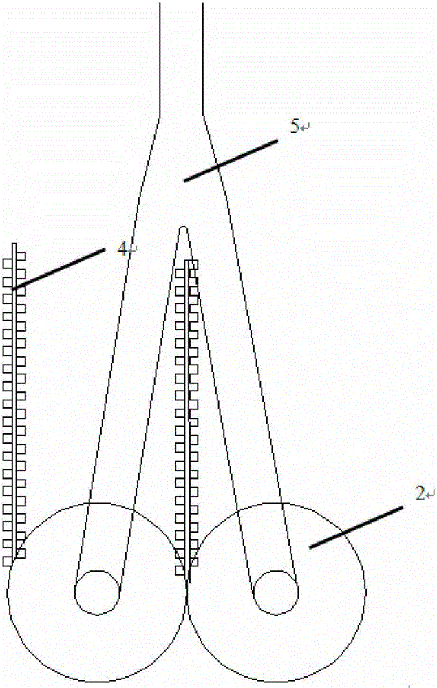 Symmetrical roll shaft type anti-silting drainage body device and method thereof