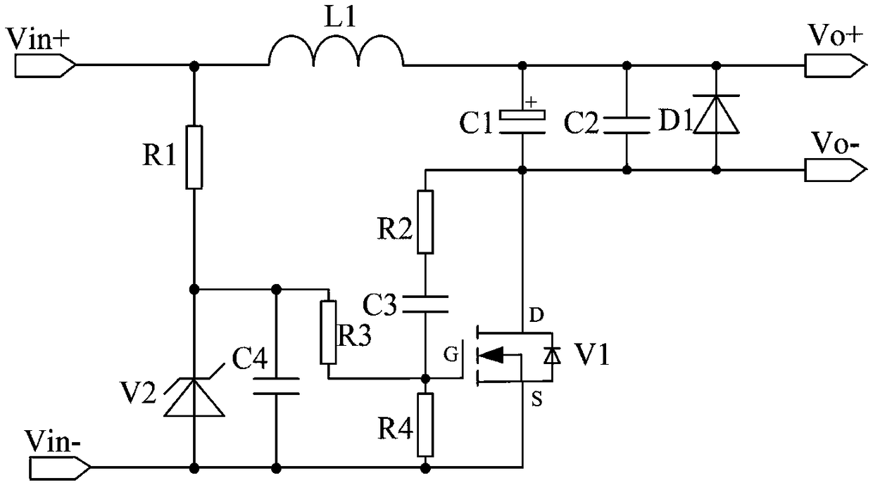 Active filtering circuit capable of inhibiting switch power supply from outputting high frequency voltage ripples