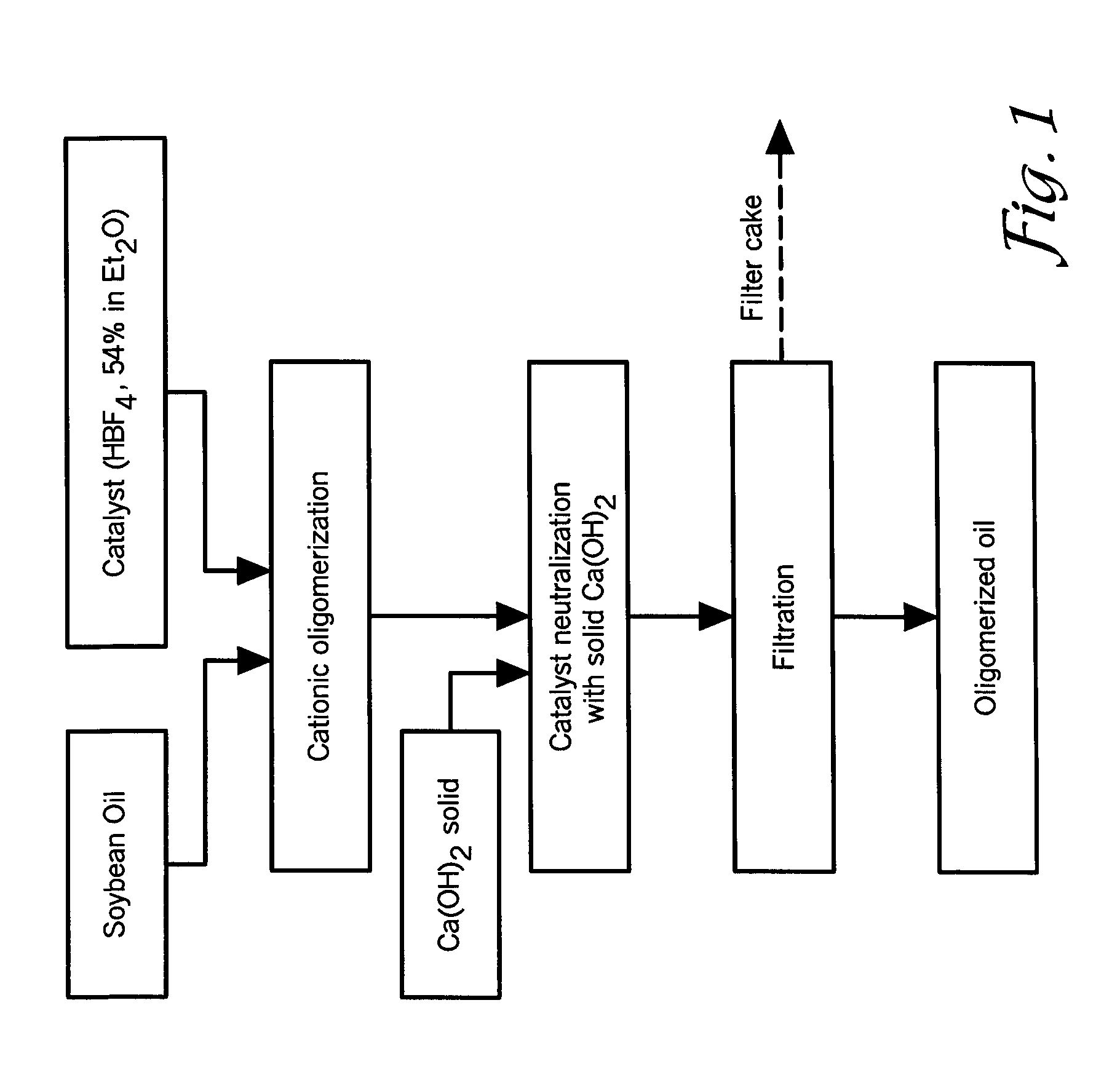 Cationic polymerization of biological oils