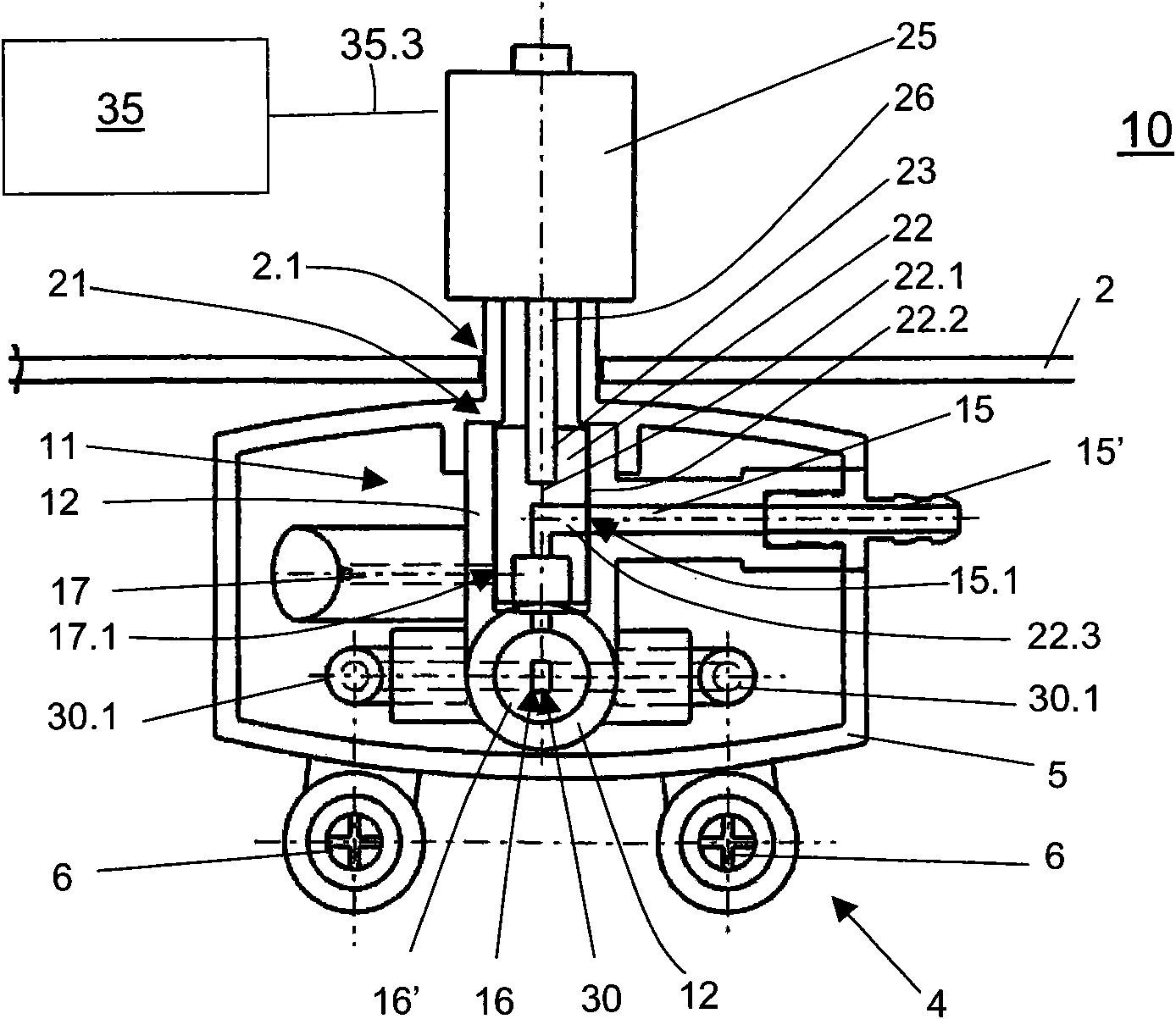 Dispensing device for milk and/or foam and a coffee machine comprising such a dispensing device