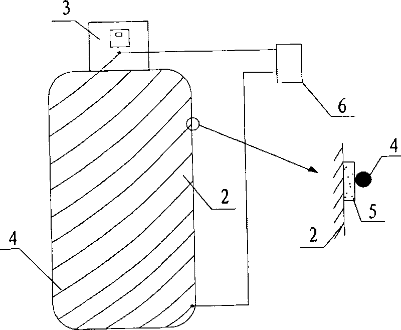 Explosion-proof steel cylinder with pre-tensioning conductive wire and conductive wire setting method thereof