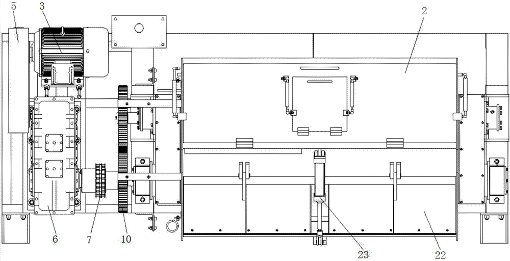 Stirring machine for intermediate materials