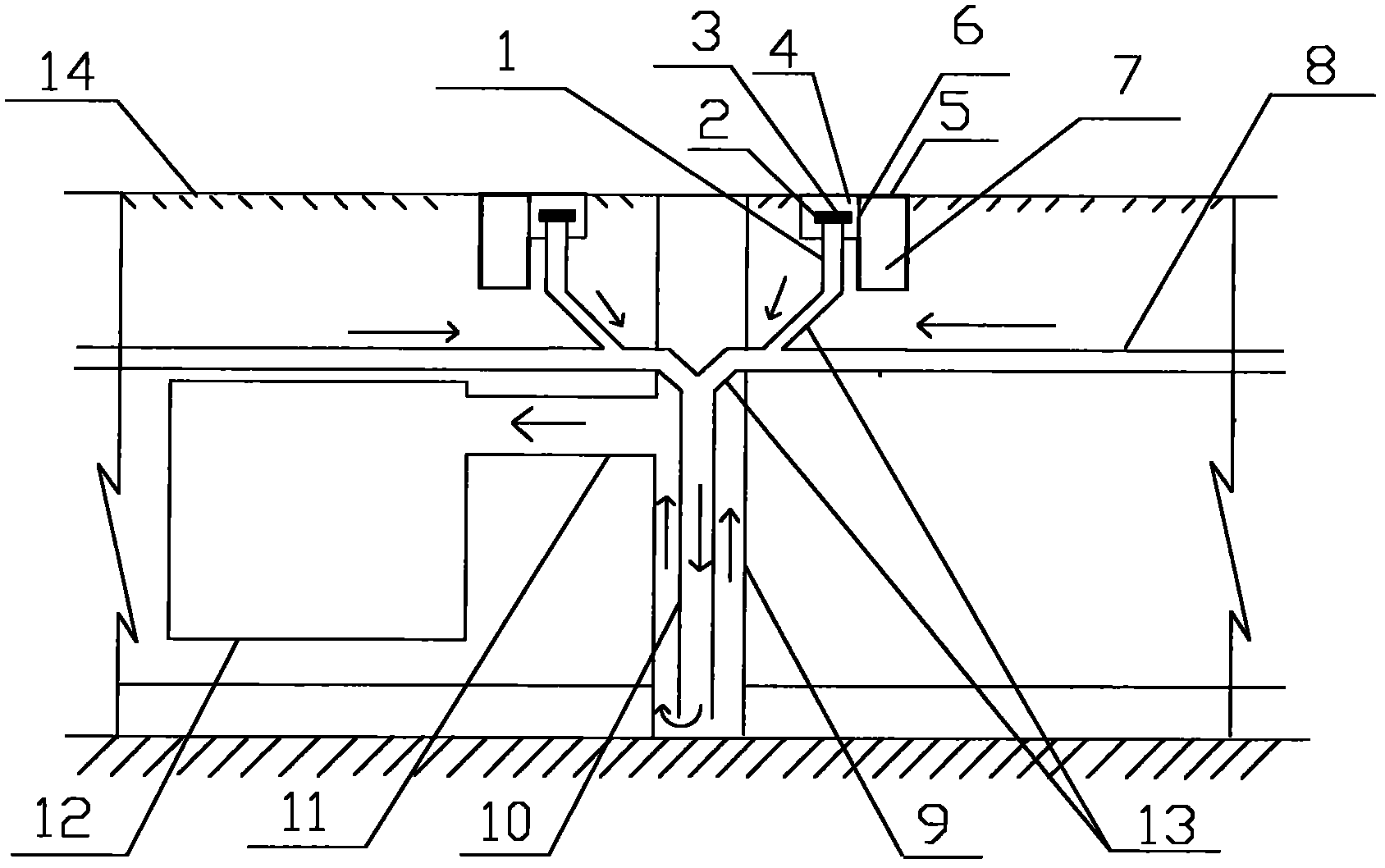 Siphoning type rainwater drainage and recovery system