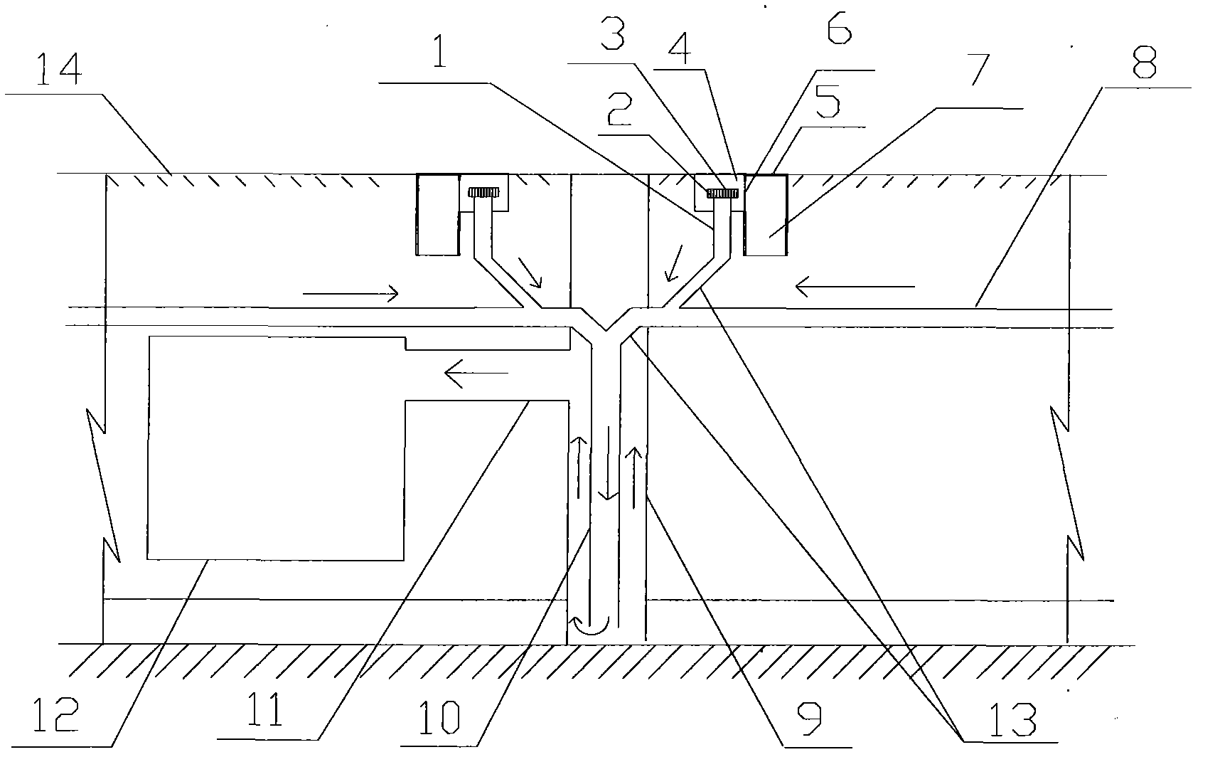 Siphoning type rainwater drainage and recovery system