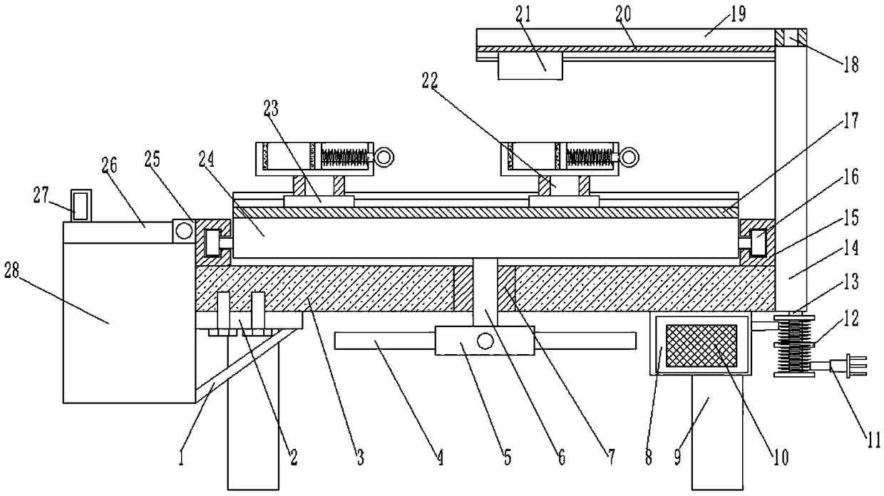 Fixing device convenient to adjust and rotate for communication equipment production