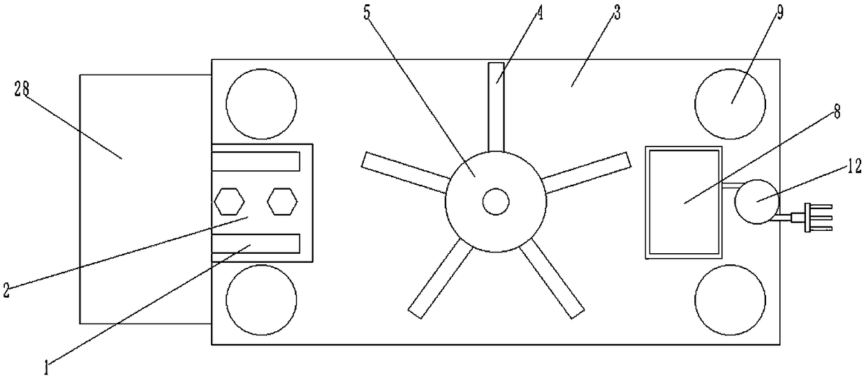 Fixing device convenient to adjust and rotate for communication equipment production