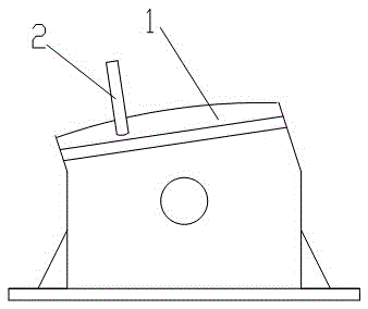 Clamping device capable of being used for conveniently clamping tire mold slide block