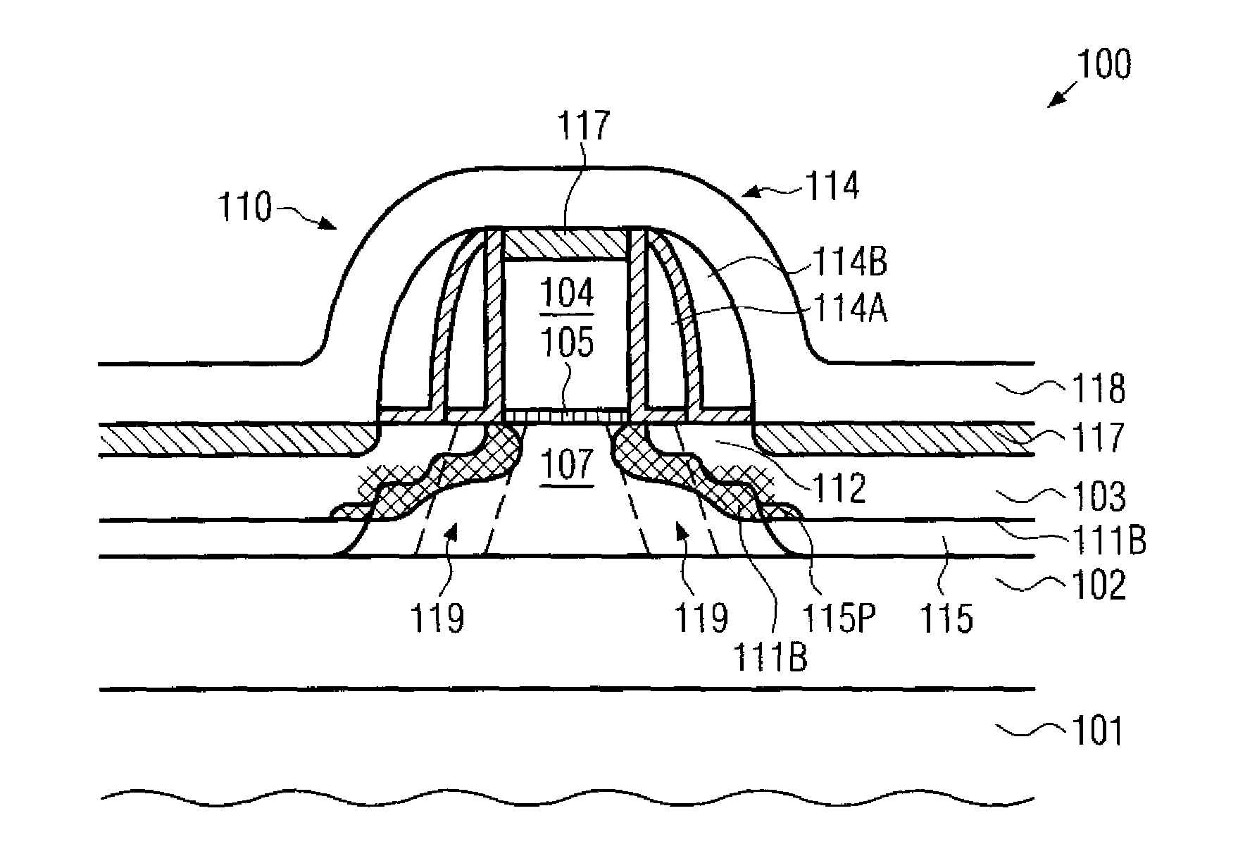 SOI transistor having a reduced body potential and a method of forming the same