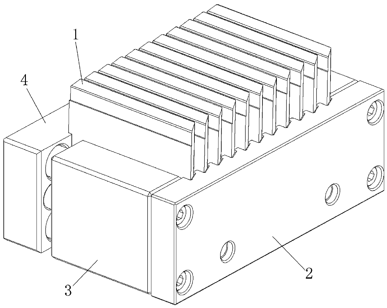 Processing device and method for louver blades