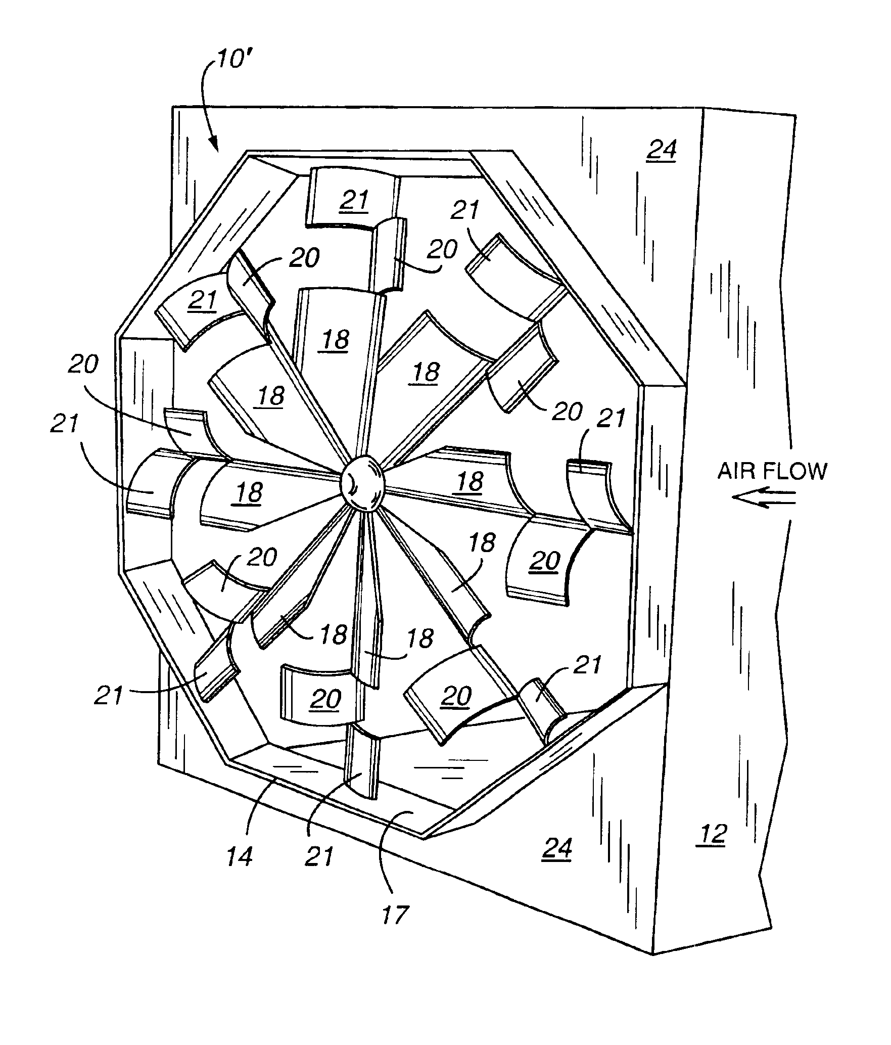 Static air mixing apparatus