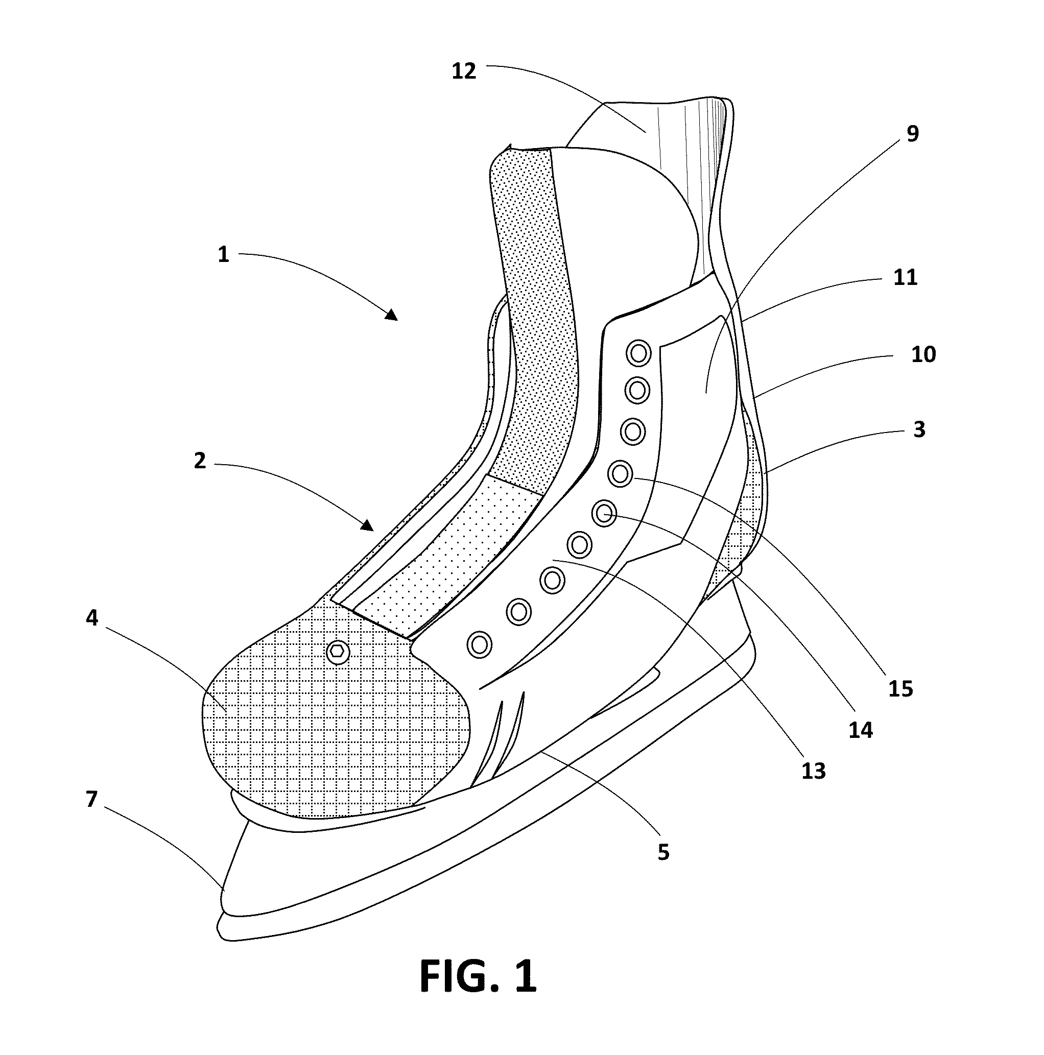 Skate Boot With Monocoque Body