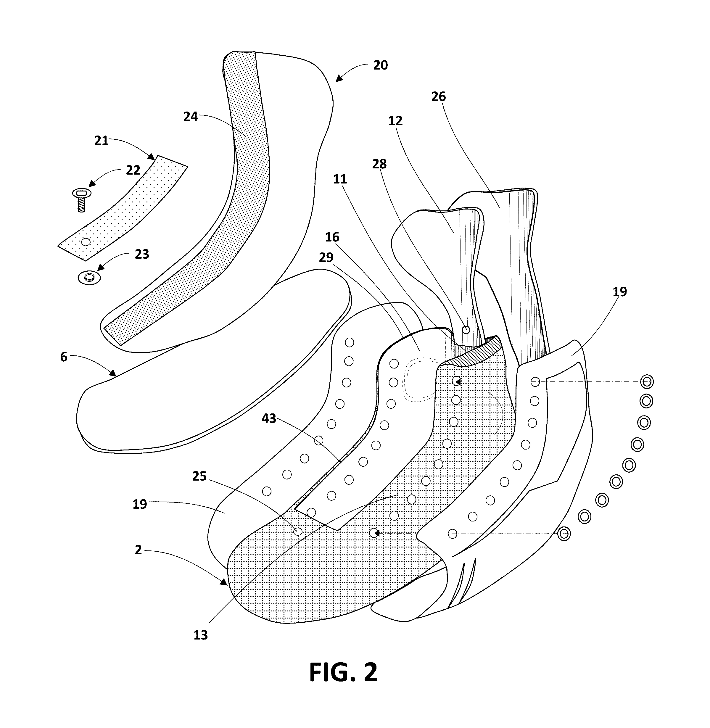 Skate Boot With Monocoque Body