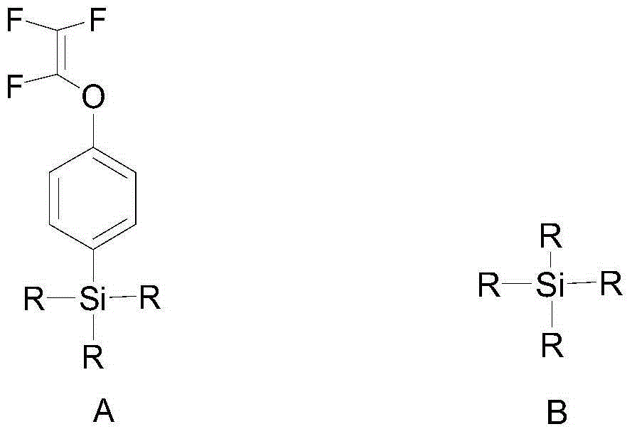 Preparation method and application of trifluoroethyleneoxyphenyl-containing silicone resin