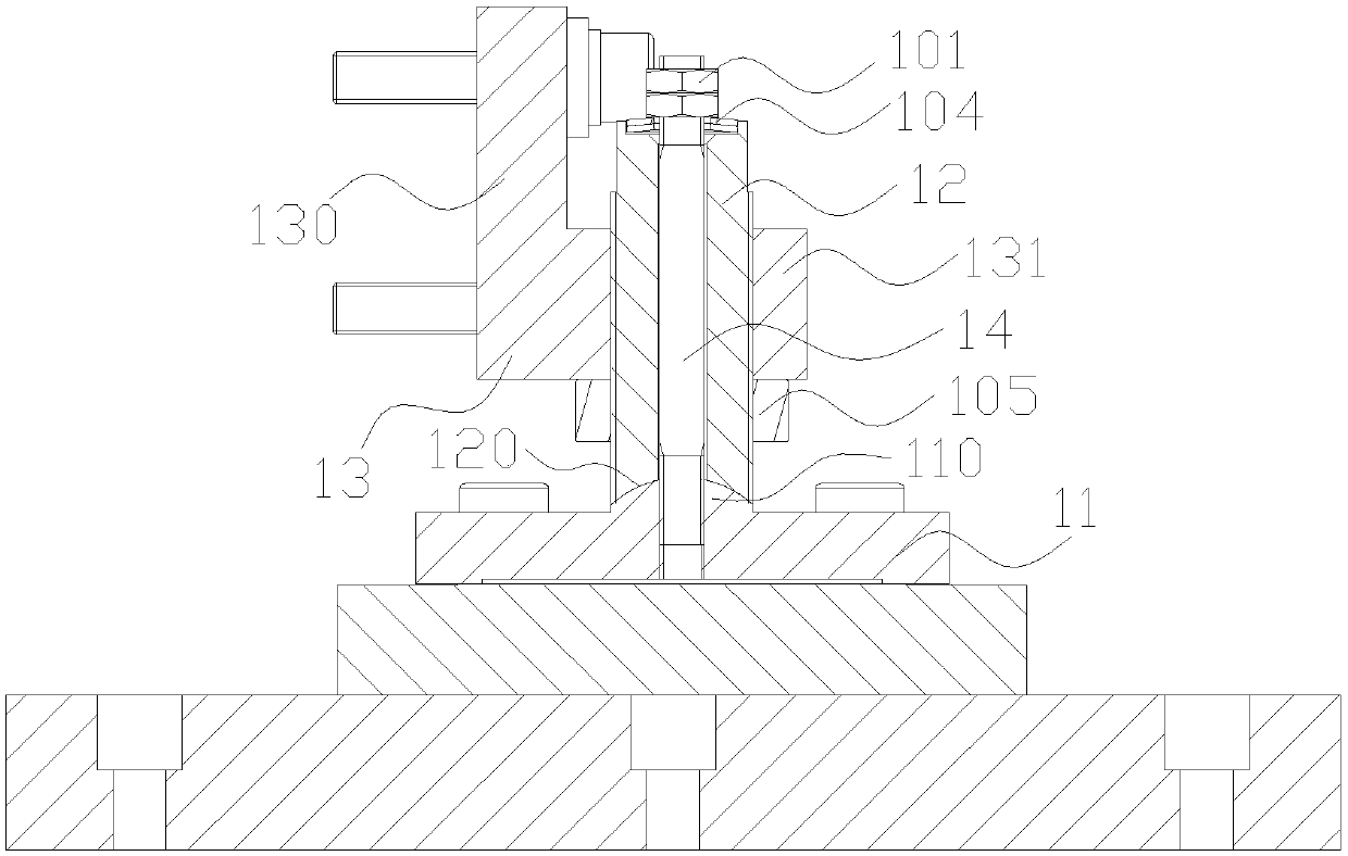 Adjusting locking device and three-coordinate measuring machine