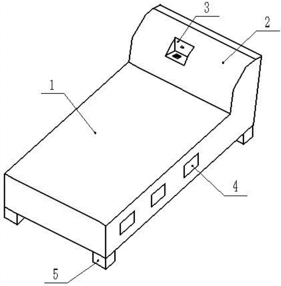 Bed which is designed for domestic use, and can be adjusted conveniently