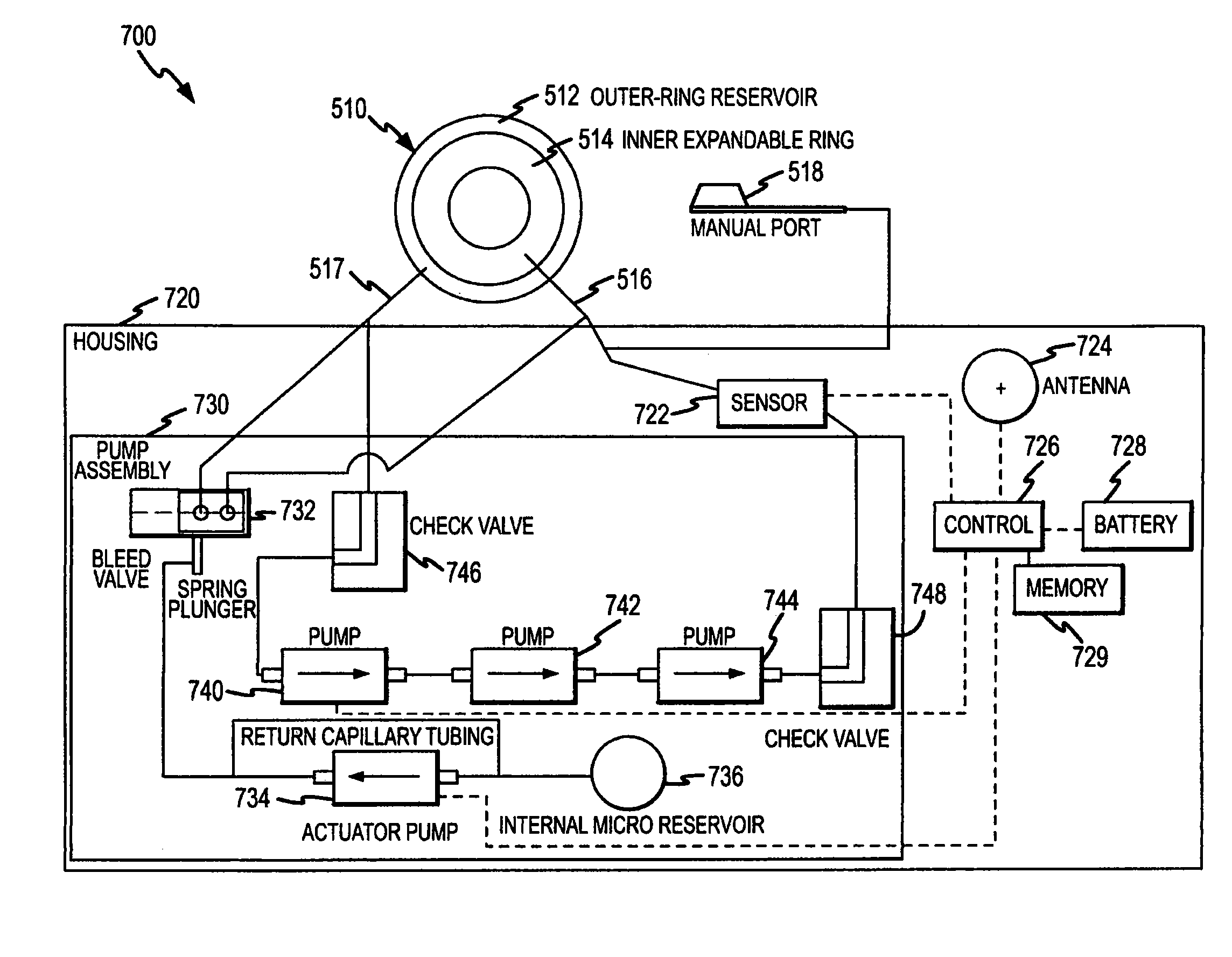 Self-regulating gastric band with pressure data processing