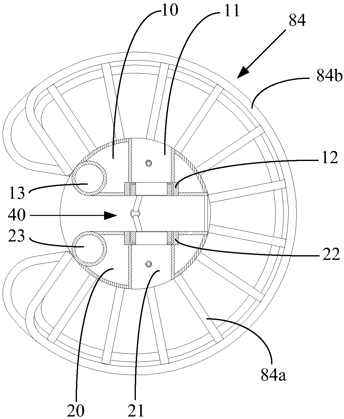 Hawser winch drum