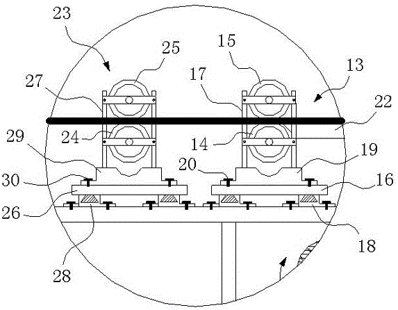 Web spreading method and device for preparation of filament non-woven fabric through wet spinning technique