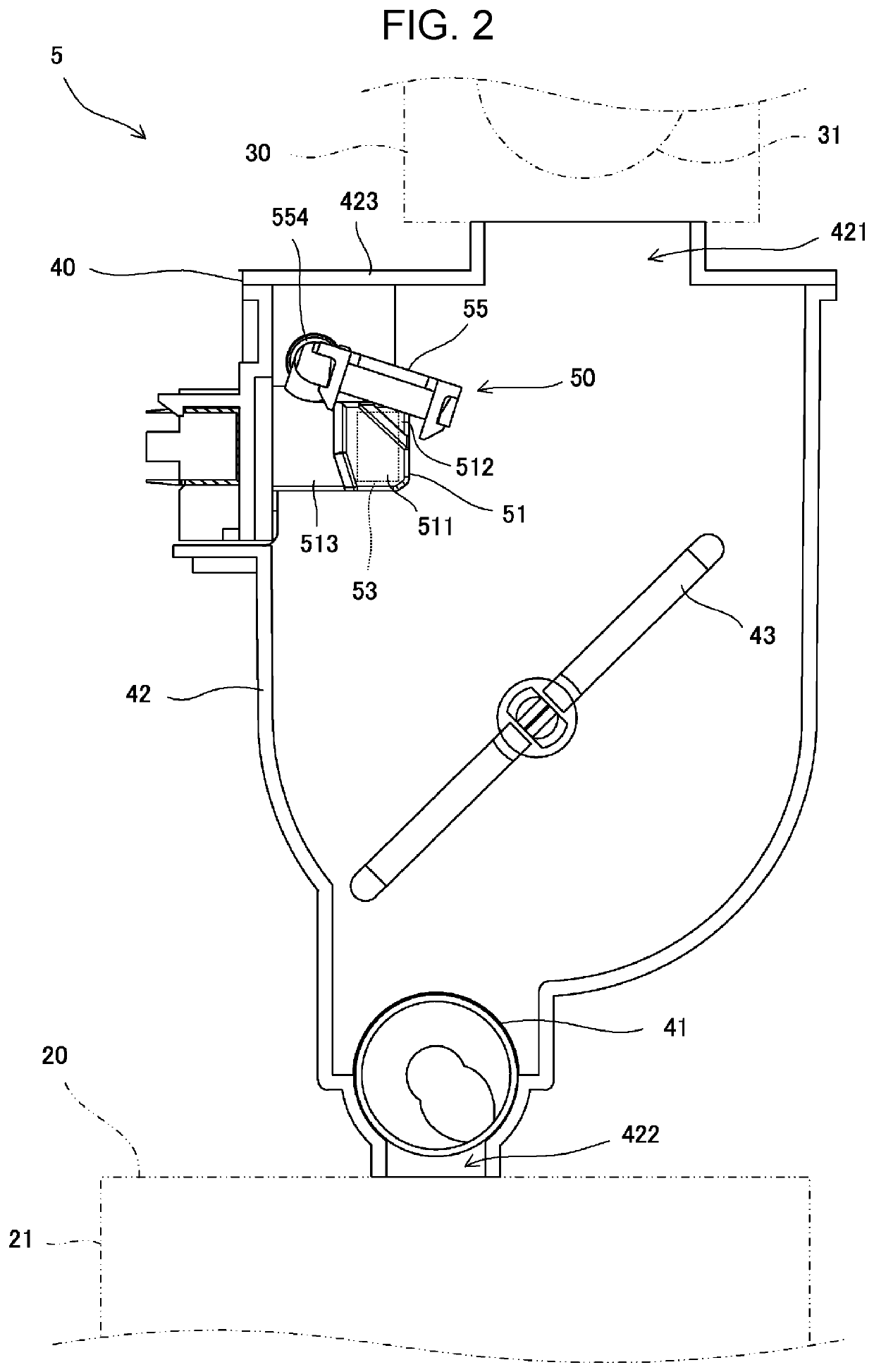 Powder detection device and toner replenishment device