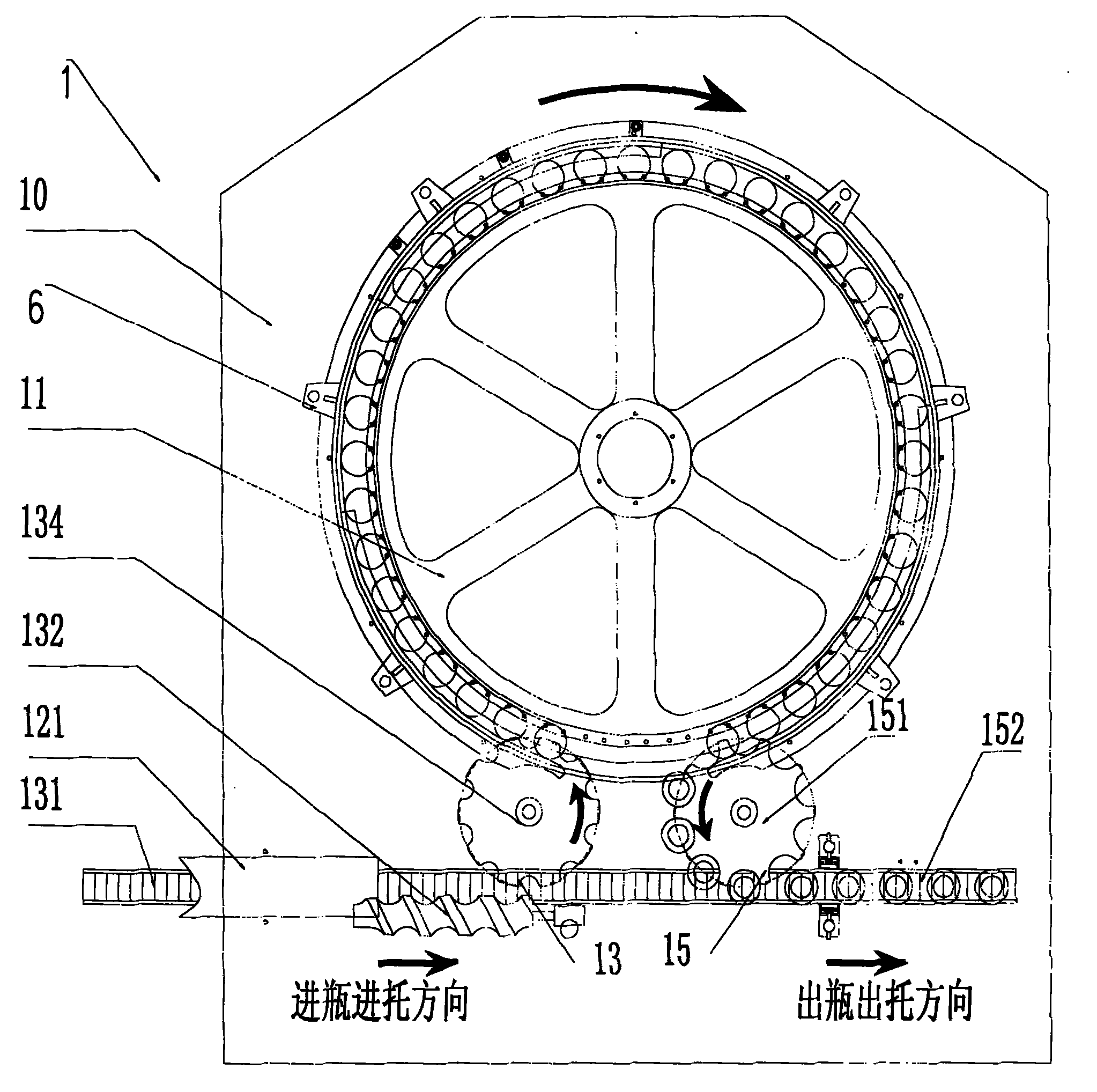 Energy-saving hot filling auxiliary device