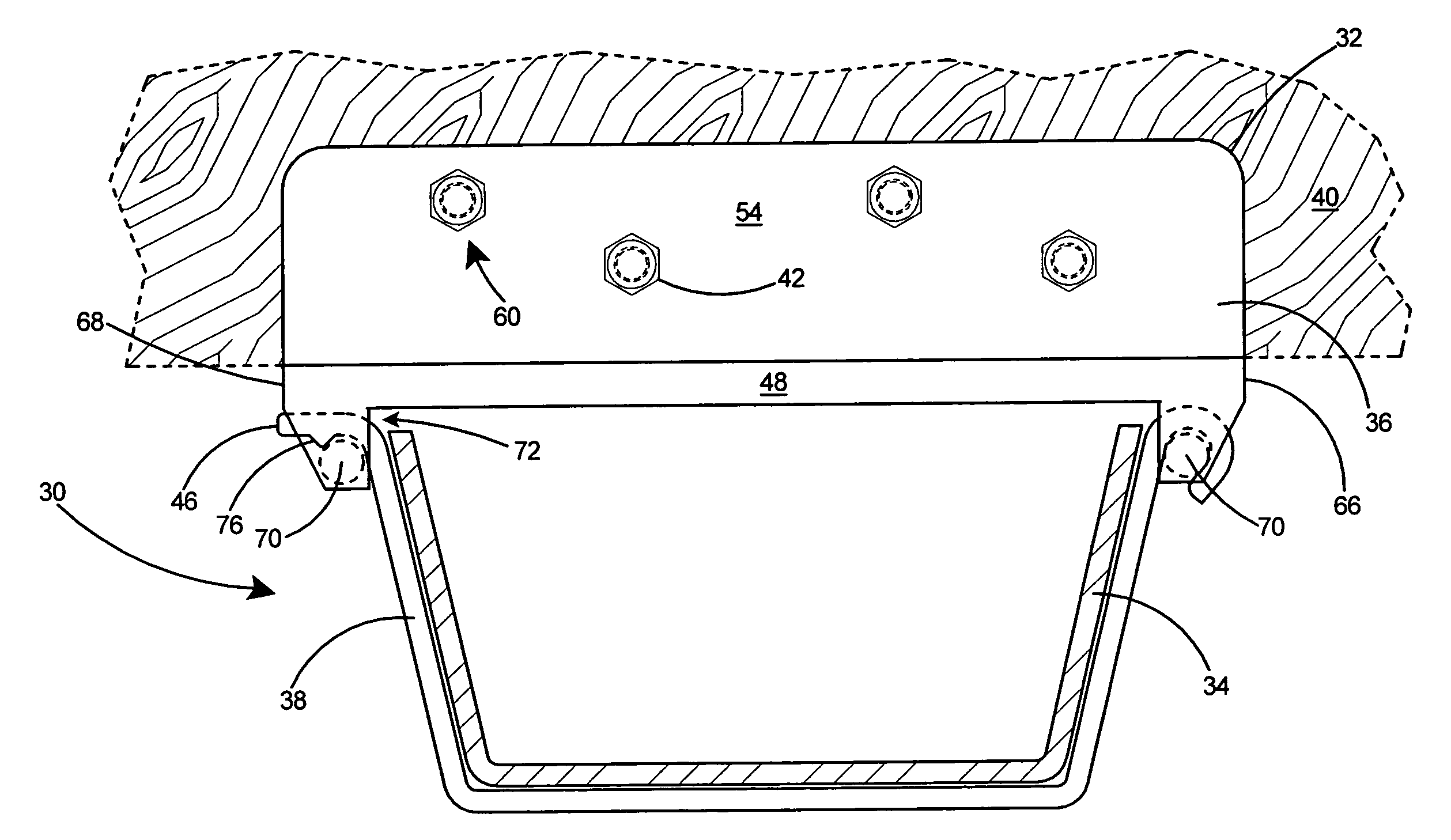 Cable support assembly for minimizing bend radius of cables