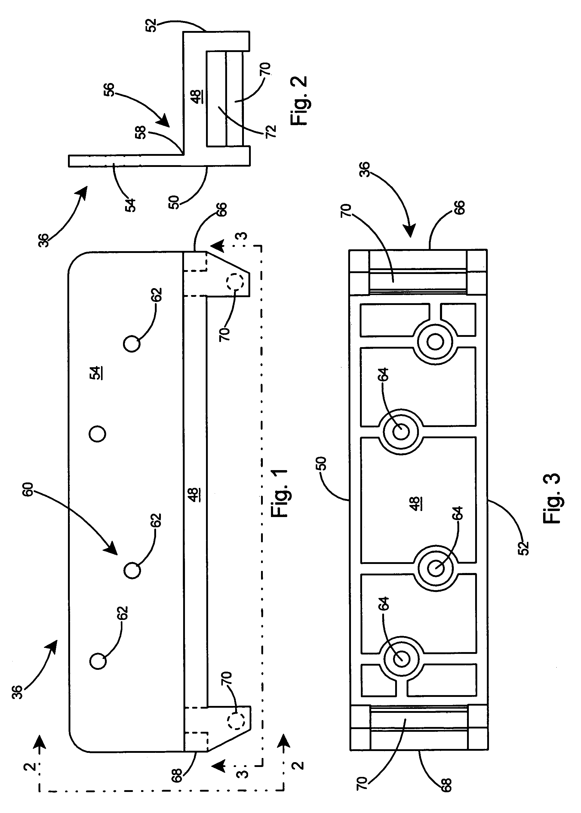 Cable support assembly for minimizing bend radius of cables