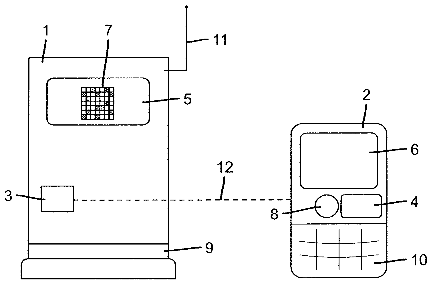 Process and system for automatically updating data recorded in a radio frequency identifier