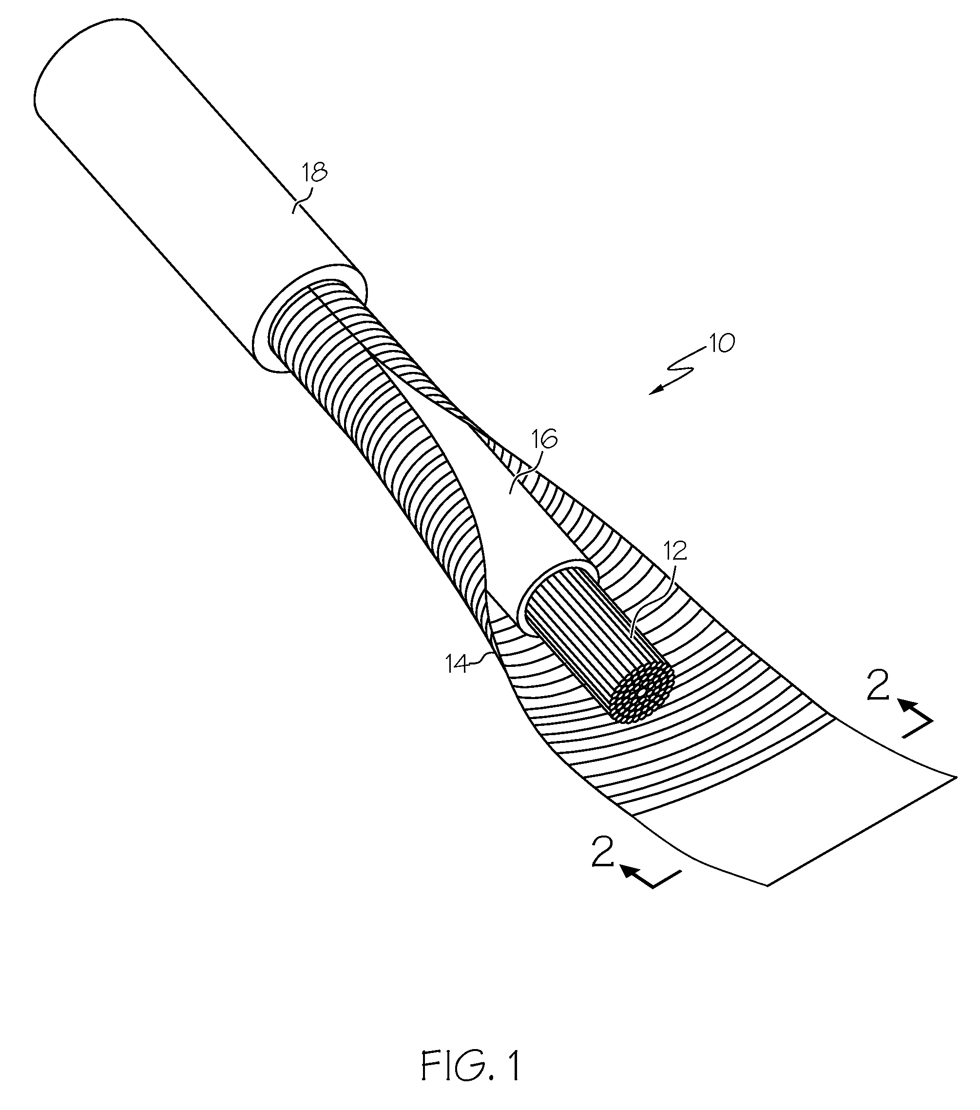 Asymmetric communication cable shielding