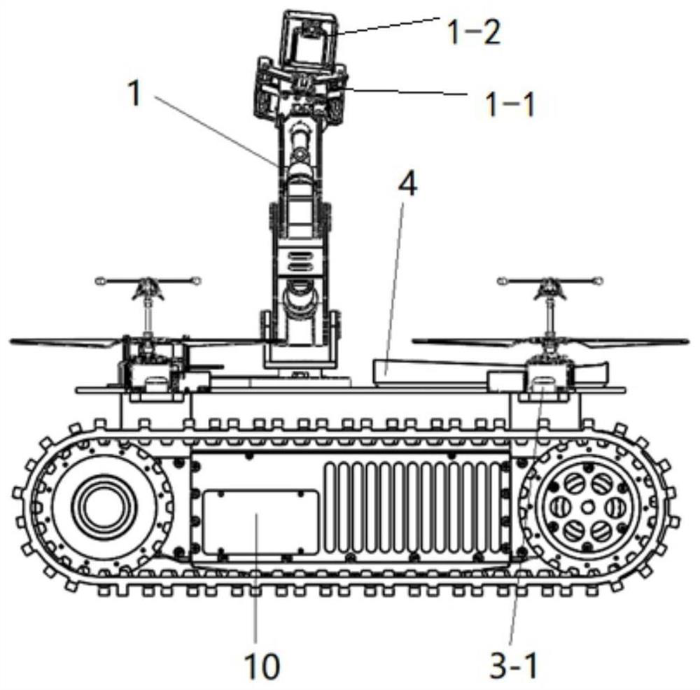 Air-ground inspection robot and working method thereof