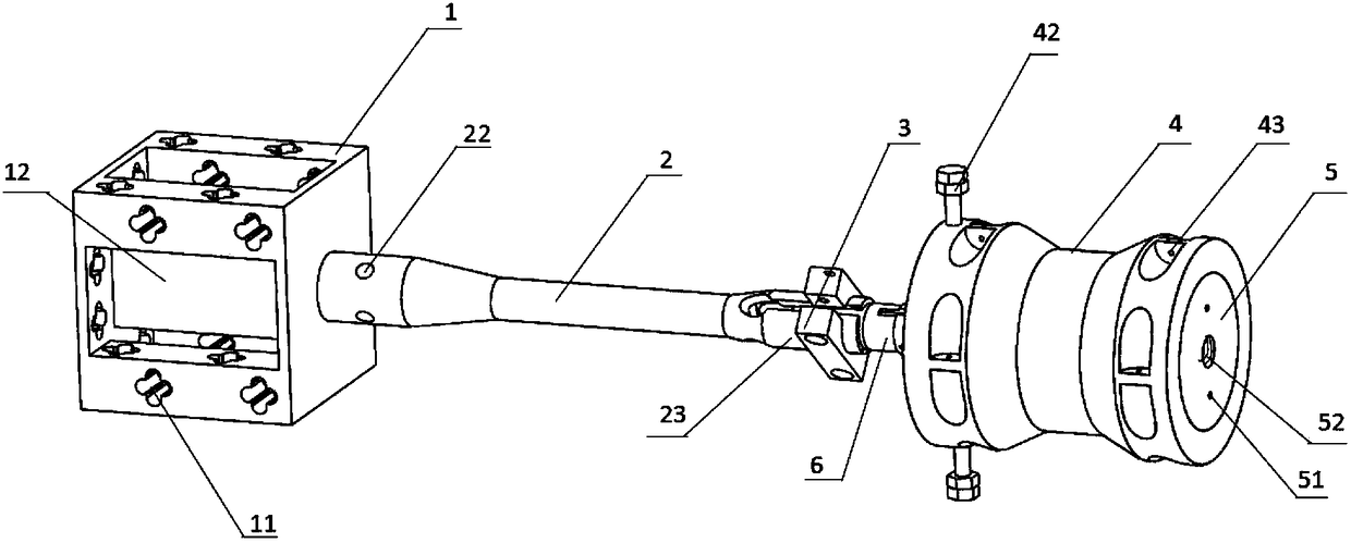 Simple loading calibration device for aerodynamic force measurement balance