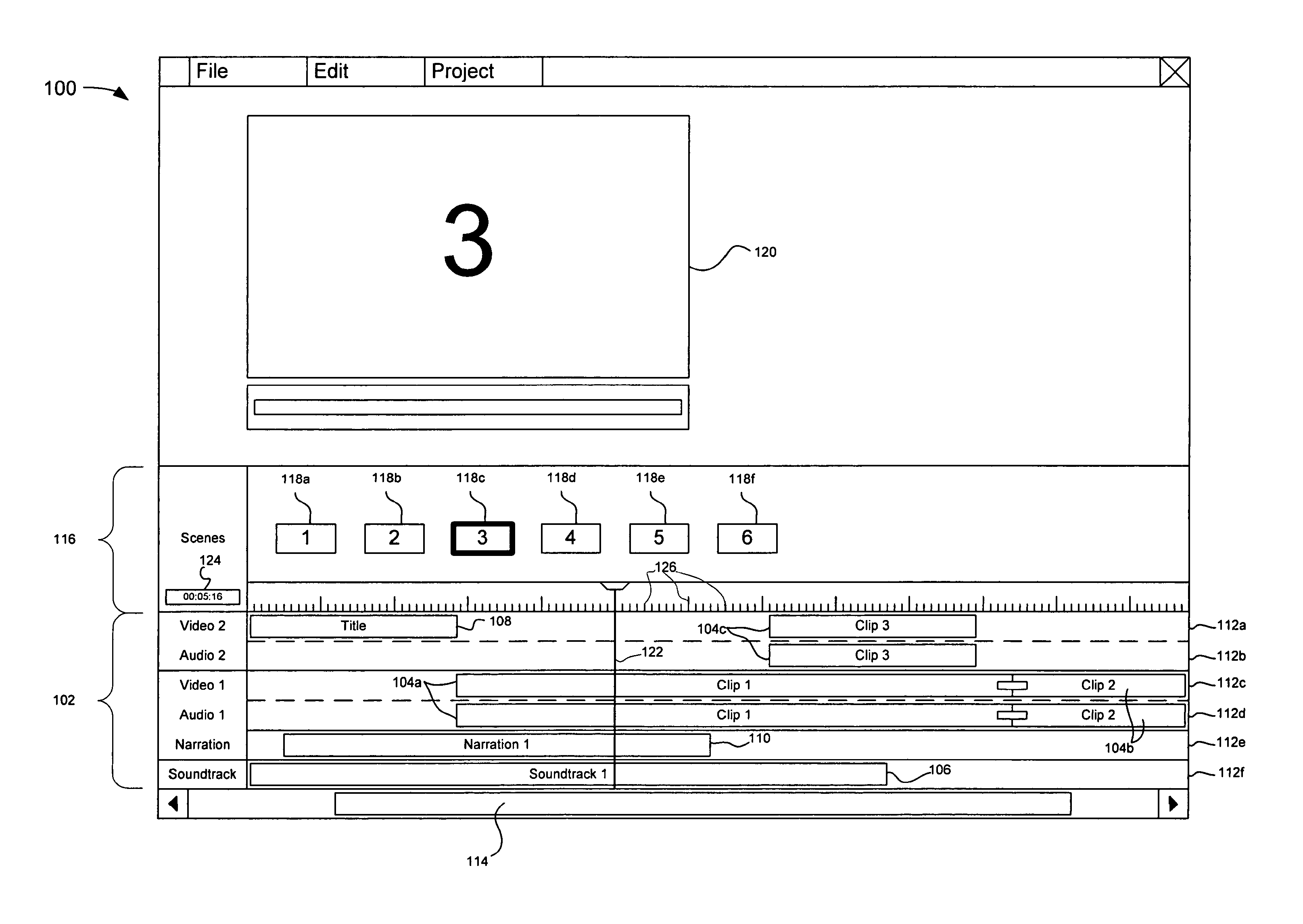 Video editing including simultaneously displaying timelines and storyboards