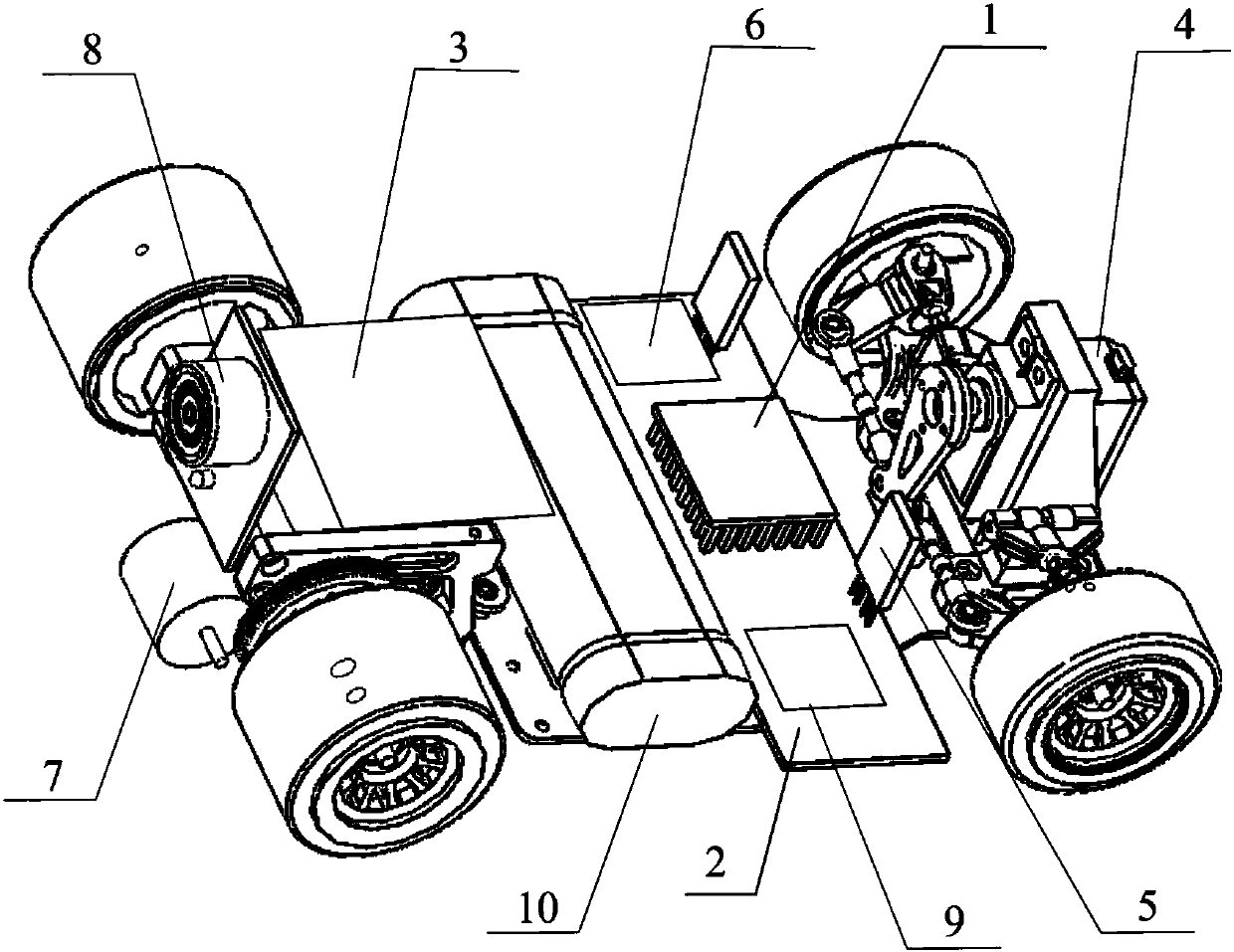 Intelligent two-vehicle communication and follow-up teaching experimental device and experimental method