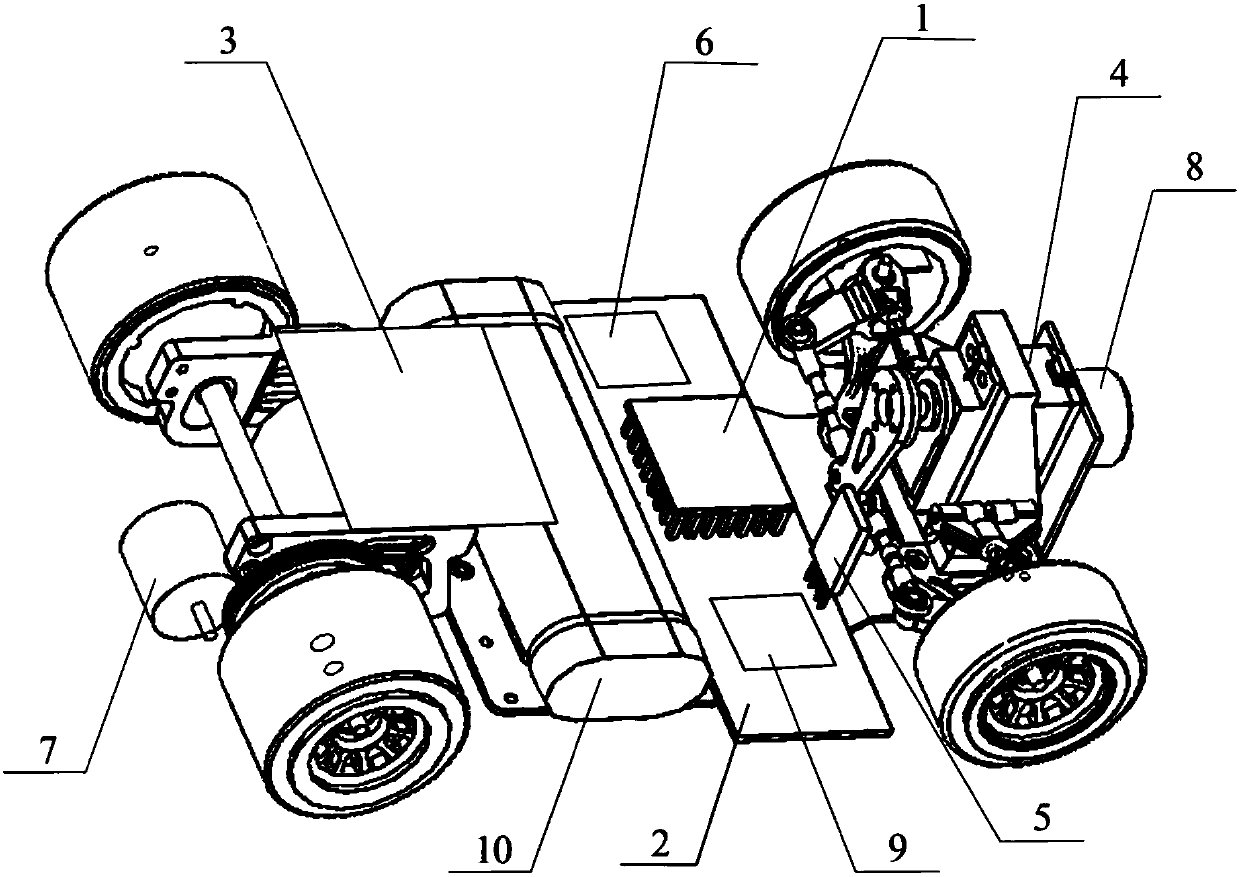 Intelligent two-vehicle communication and follow-up teaching experimental device and experimental method