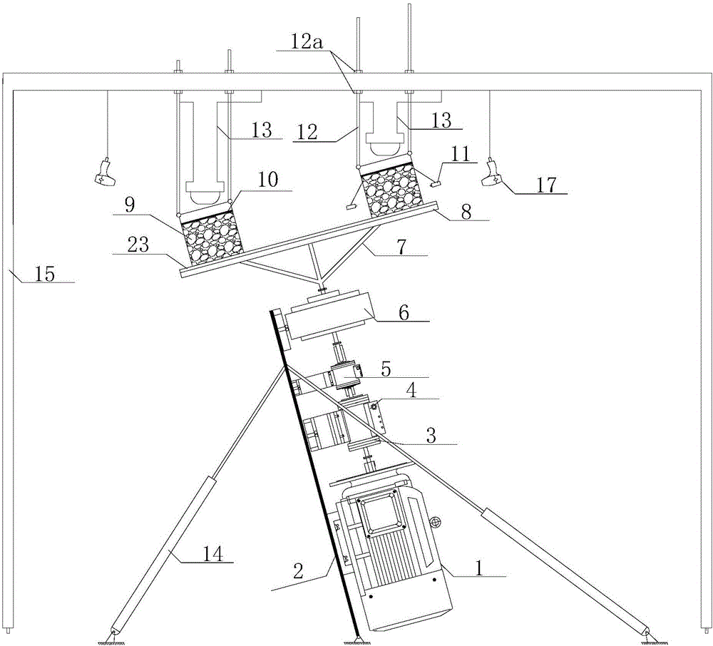 Adjustable multifunctional high-speed debris flow friction test device and test method thereof