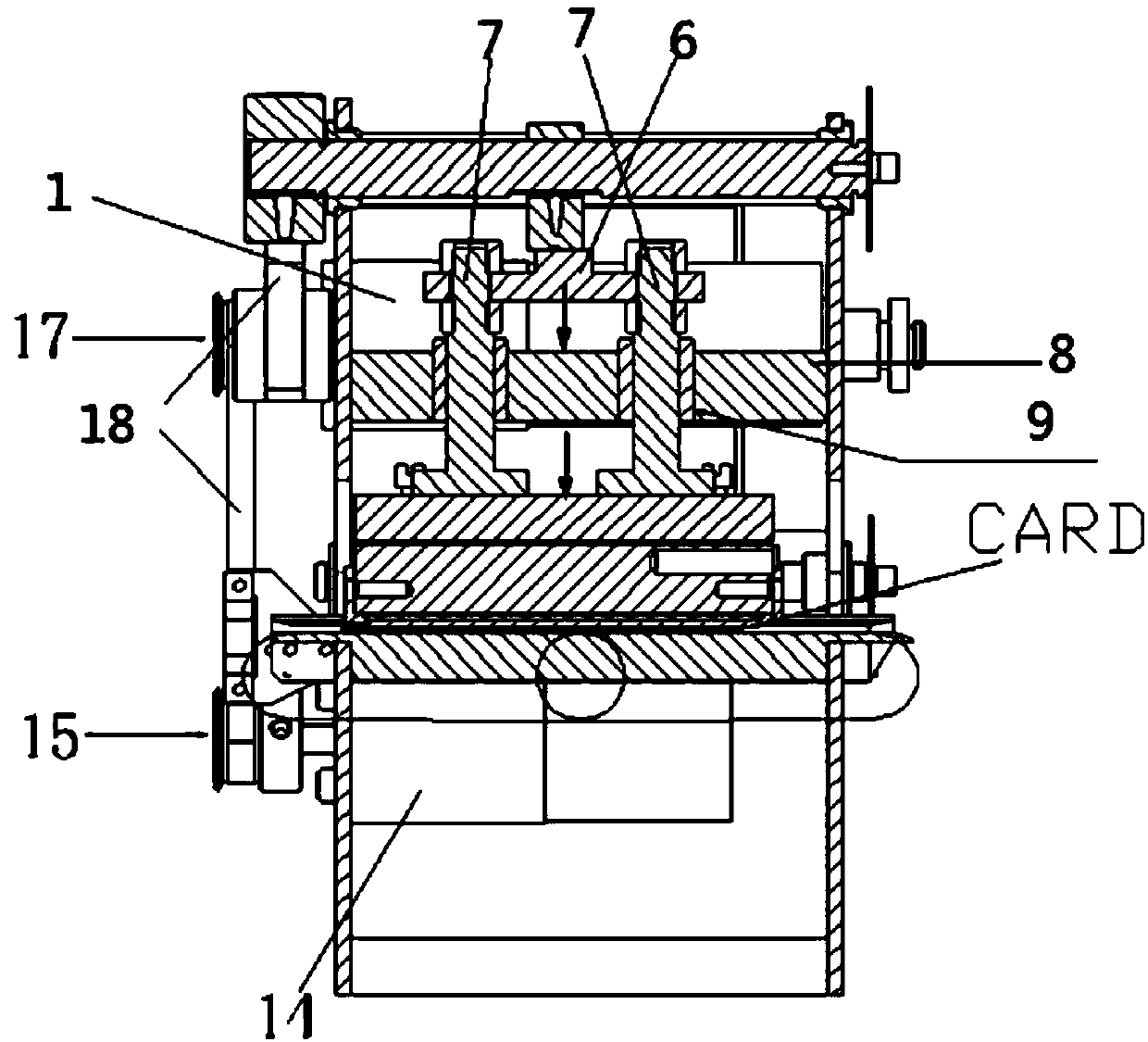 A smart card bronzing module