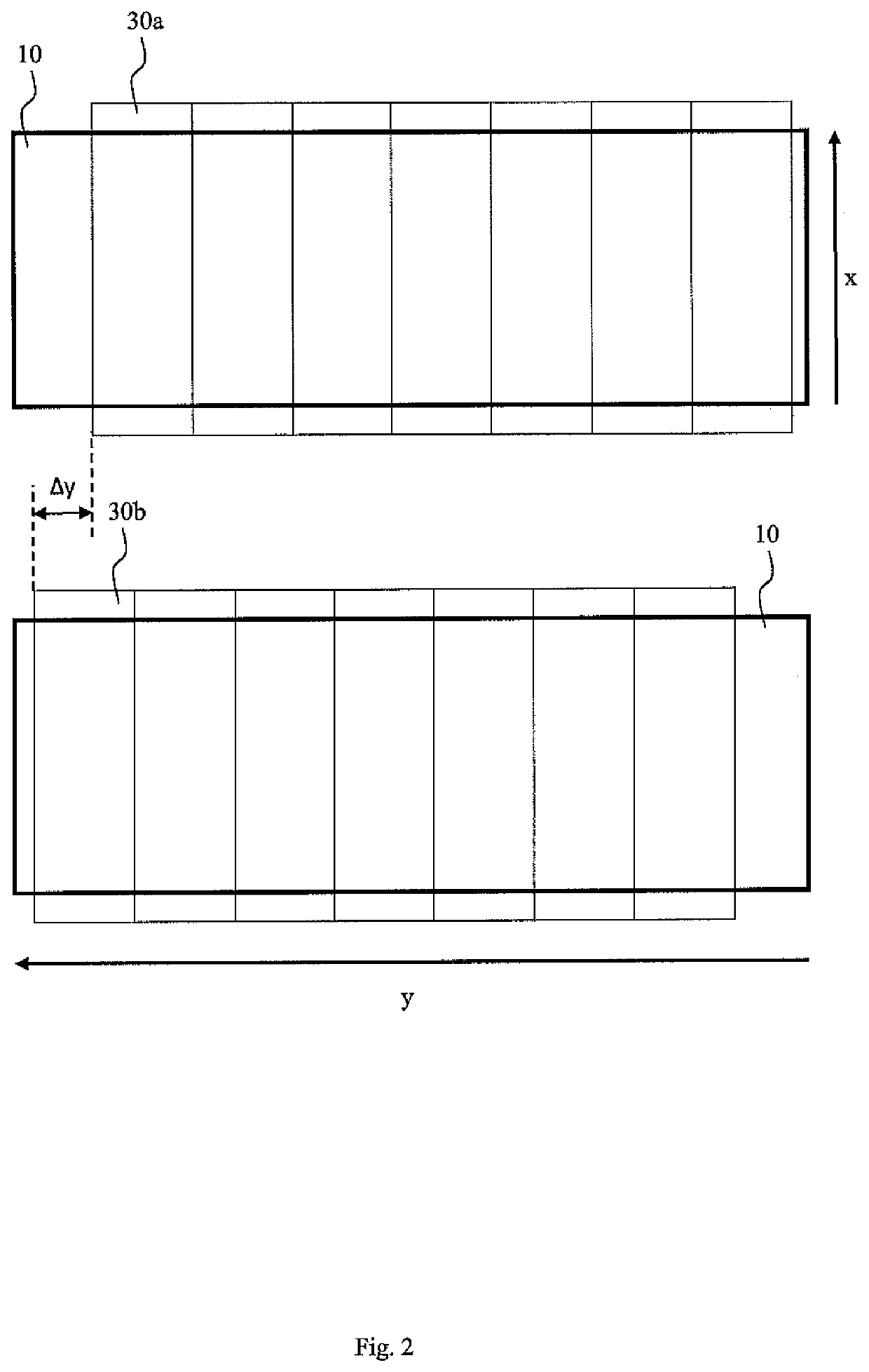 Method and device for compensating for a material web offset in material web inspection