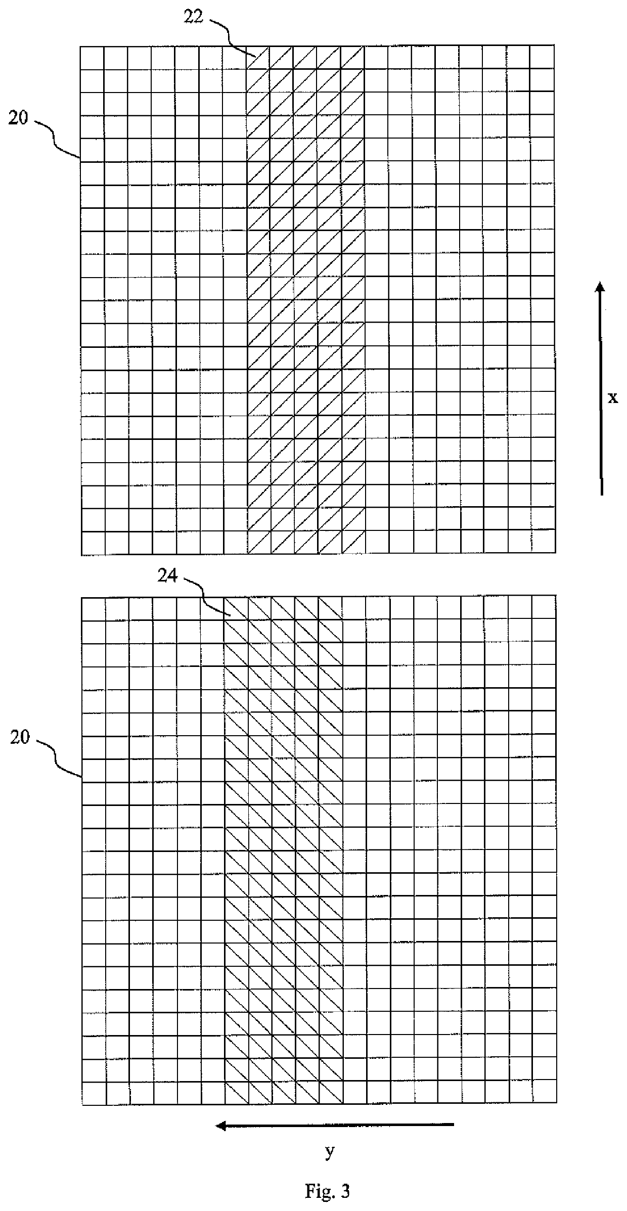 Method and device for compensating for a material web offset in material web inspection